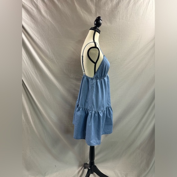 Denim Sundress With Spaghetti Straps - Picture 8 of 8